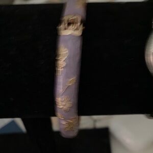 Elegant Purple and Gold Women's Bracelet